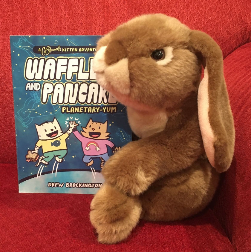 Caramel really enjoyed reading Waffles and Pancake: Planetary-YUM by Drew Brockington, and is looking forward to reading some of the earlier books about the adventures of CatStonauts.