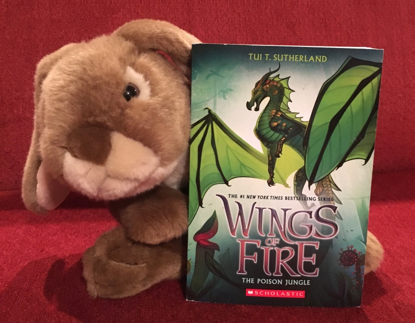 Caramel loved reading The Poison Jungle (Book Thirteen of the Wings of Fire series) by Tui Sutherland and is ready to dive into the next book in the series. 