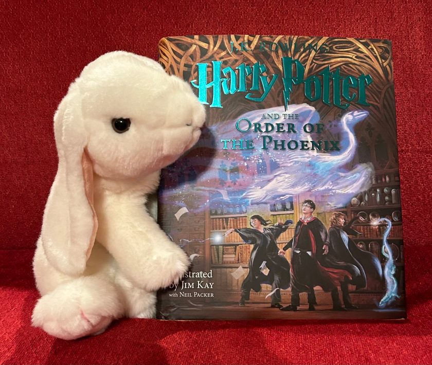 Marshmallow reviews Harry Potter and the Order of the Phoenix, written by J.K. Rowling and illustrated by Jim Kay and Neil Packer.